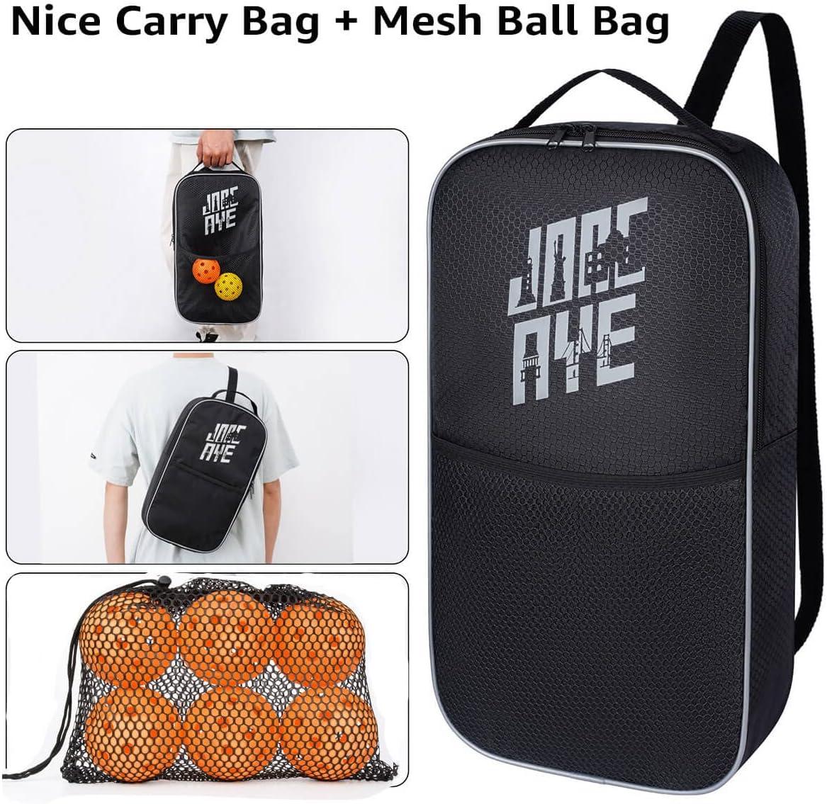 imagePickleballPaddlesSet of 4 or 2 Rackets by JoncAye USAPA Approved PickleBall Equipment with Balls Bag Accessories Fiberglass Graphite Pickleball Racquet Set for Men Women Kids AdultsBLITZ 4PK