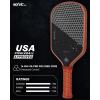 imagePro PickleballPaddle 16mm T700 Carbon Fiber Textured Surface CFS USAPA Approved Hybrid Control Paddle with Cover 2025 High Grit ampamp Spin Racket Intermediate AdvancedSkySmashBrown