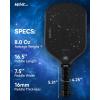 imagePro PickleballPaddle 16mm T700 Carbon Fiber Textured Surface CFS USAPA Approved Hybrid Control Paddle with Cover 2025 High Grit ampamp Spin Racket Intermediate AdvancedSkySmashBlack
